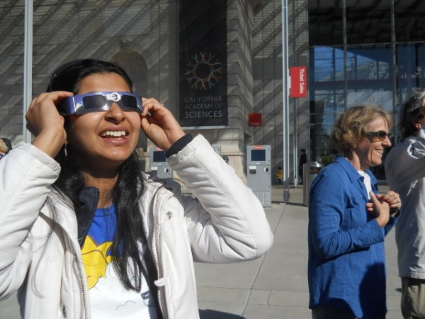 Looking at the Solar Eclipse, May 20 in San Francisco